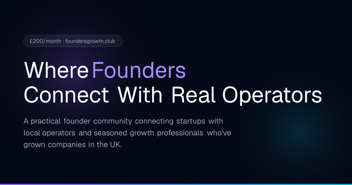 Starting a weekly founders virtual meeting to meet new founders while learning something